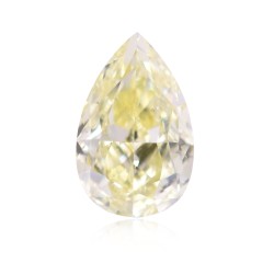 Diament o barwie fantazyjnej szlif gruszkowy, 0.77ct, SI1, Fancy Light  Yellow, GIA 6205997377
