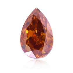 Diament o barwie fantazyjnej szlif gruszkowy, 0.58ct, SI1, Fancy Deep Brownish Orange, GIA 2191437255