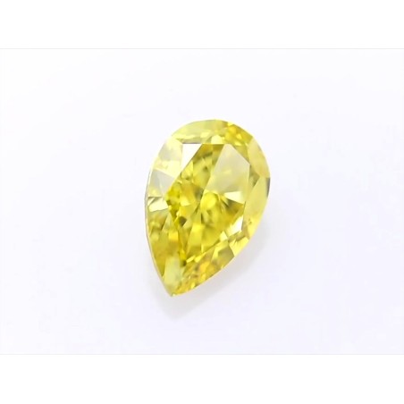 Diament o barwie fantazyjnej szlif gruszkowy, 1.1ct, VS2, Fancy Vivid  Yellow, GIA 7338255154