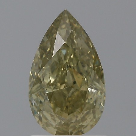 Diament o barwie fantazyjnej szlif gruszkowy, 1.02ct, SI2, Fancy Brownish Greenish Yellow, GIA 2221501148