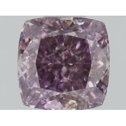 Diament o barwie fantazyjnej szlif poduszkowy modyfikowany, 0.5ct, SI2, Fancy Purple Pink, GIA 2225504893