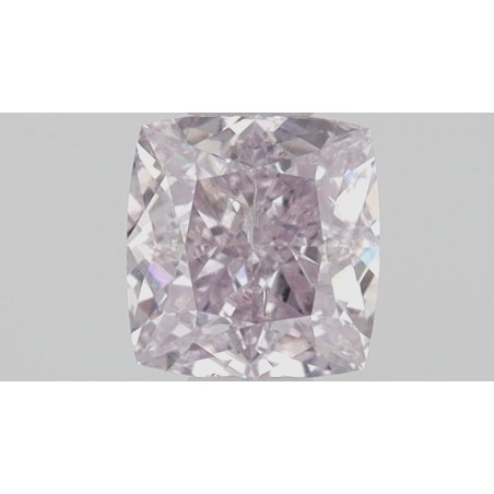 Diament o barwie fantazyjnej szlif poduszkowy modyfikowany, 0.5ct, SI2, Fancy Purple Pink, GIA 6224504873