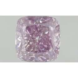Diament o barwie fantazyjnej szlif poduszkowy modyfikowany, 0.32ct, SI2, Fancy Purple Pink, GIA 6227515798