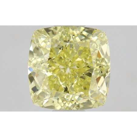 Diament o barwie fantazyjnej szlif poduszkowy modyfikowany, 1.01ct, VVS2, Fancy  Yellow, GIA 6445641752