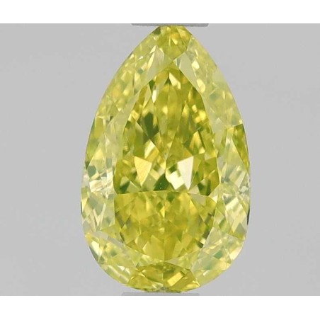 Diament o barwie fantazyjnej szlif gruszkowy, 0.5ct, VS2, Fancy Vivid Yellow, GIA 2235755669
