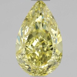 Diament o barwie fantazyjnej szlif gruszkowy, 0.7ct, VS1, Fancy Intense Yellow, GIA 1533691942