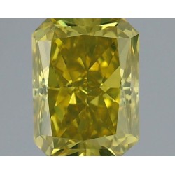 Diament o barwie fantazyjnej radiant, 0.77ct, VS2, Fancy Intense Grayish Yellow, IGI 539240116