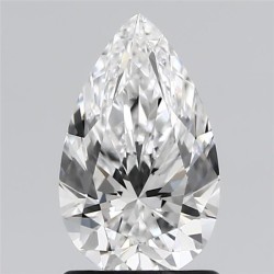 Diament laboratoryjny szlif gruszkowy, 1.2ct, VVS2, E, IGI LG487173881