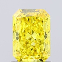 Diament laboratoryjny o barwie fantazyjnej radiant, 1ct, VVS2, Fancy Vivid Yellow, IGI LG650494778