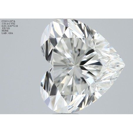 Diament serce, 1.03ct, VS2, I, GIA 2517556197