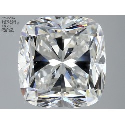 Diament szlif poduszkowy brylantowy, 2ct, SI1, E, GIA 7448344286