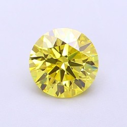 Diament laboratoryjny o barwie fantazyjnej szlif okrągły, 1.01ct, VVS1, Fancy Vivid Yellow, IGI LG700517716