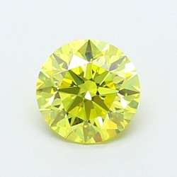 Diament laboratoryjny o barwie fantazyjnej szlif okrągły, 1.06ct, VVS2, Fancy Vivid Yellow, IGI LG720546916