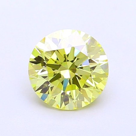 Diament laboratoryjny o barwie fantazyjnej szlif okrągły, 0.98ct, VVS2, Fancy Intense Yellow, IGI LG749574516