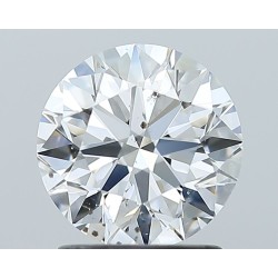 Diament szlif okrągły, 1.5ct, SI2, F, GIA 6542150403