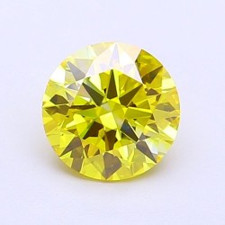 Diament laboratoryjny o barwie fantazyjnej szlif okrągły, 1.03ct, VVS2, Fancy Vivid Yellow, IGI LG720546920