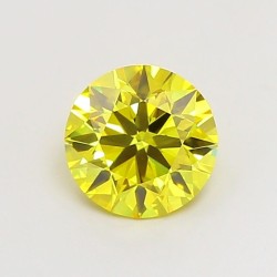 Diament laboratoryjny o barwie fantazyjnej szlif okrągły, 1.18ct, VVS1, Fancy Vivid Yellow, IGI LG720546934