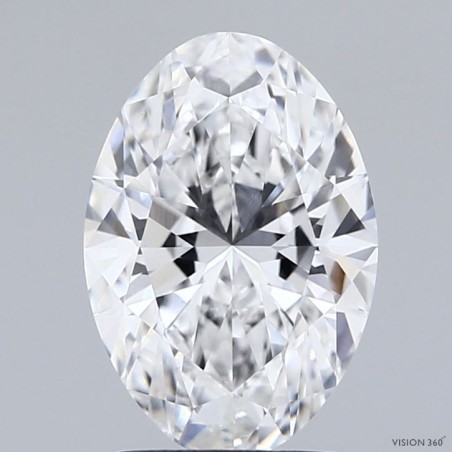 Diament laboratoryjny szlif owalny, 2ct, VVS2, E, IGI LG752555492