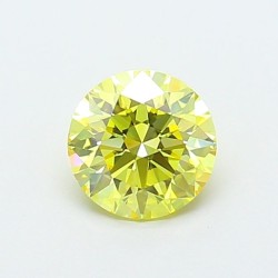 Diament laboratoryjny o barwie fantazyjnej szlif okrągły, 1.09ct, VVS2, Fancy Intense Yellow, IGI LG720546966