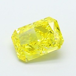 Diament laboratoryjny o barwie fantazyjnej radiant, 1.57ct, VVS2, Fancy Vivid Yellow, IGI LG720546989