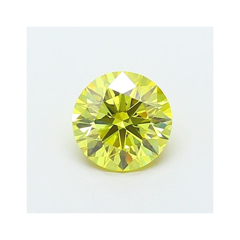 Diament laboratoryjny o barwie fantazyjnej szlif okrągły, 1.08ct, VVS2, Fancy Vivid Yellow, IGI LG720546974