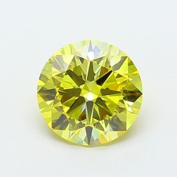 Diament laboratoryjny o barwie fantazyjnej szlif okrągły, 1.43ct, VVS1, Fancy Vivid Yellow, IGI LG720546967