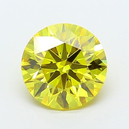 Diament laboratoryjny o barwie fantazyjnej szlif okrągły, 1.99ct, VVS2, Fancy Vivid Yellow, IGI LG720546895