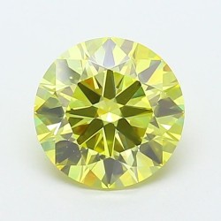 Diament laboratoryjny o barwie fantazyjnej szlif okrągły, 2.06ct, VVS1, Fancy Intense Yellow, IGI LG720546890