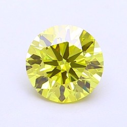 Diament laboratoryjny o barwie fantazyjnej szlif okrągły, 1.04ct, VVS1, Fancy Vivid Yellow, IGI LG720546886
