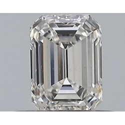 Diament szlif szmaragdowy, 0.35ct, VS2, F, GIA 2518193078