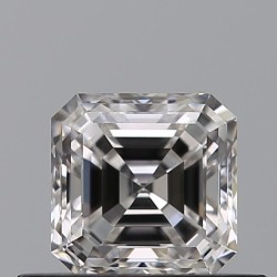 Diament szlif szmaragdowy kwadratowy, 0.5ct, VVS2, E, GIA 6502598977