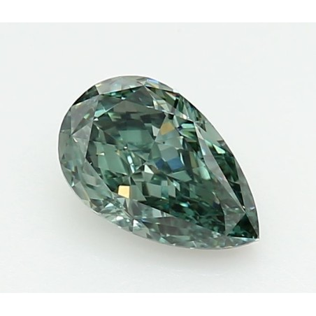 Diament laboratoryjny o barwie fantazyjnej szlif gruszkowy, 1ct, VVS2, Fancy Vivid Green, IGI LG756544515