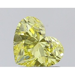 Diament laboratoryjny o barwie fantazyjnej serce, 1.03ct, VVS2, Fancy Yellow, IGI LG731514498