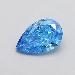 Diament laboratoryjny o barwie fantazyjnej szlif gruszkowy, 1.12ct, VVS2, Fancy Vivid Blue, IGI LG741585584