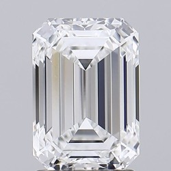 Diament laboratoryjny szlif szmaragdowy, 2.32ct, VVS2, E, GIA 7526501057