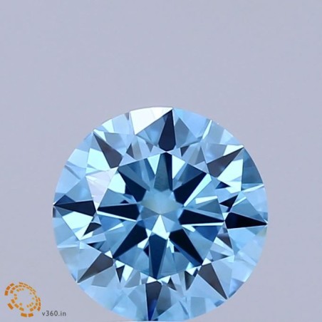 Diament laboratoryjny o barwie fantazyjnej szlif okrągły, 1.52ct, VVS2, Fancy Vivid Blue, IGI LG741514119