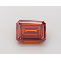 Diament laboratoryjny o barwie fantazyjnej szlif szmaragdowy, 2.09ct, VVS2, Fancy Vivid Orange, IGI LG685530730
