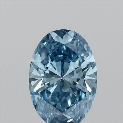 Diament laboratoryjny o barwie fantazyjnej szlif owalny, 1.03ct, VVS2, Fancy Vivid Blue, IGI LG739524346