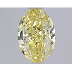 Diament laboratoryjny o barwie fantazyjnej szlif owalny, 1.5ct, VVS2, Fancy Yellow, IGI LG733513481