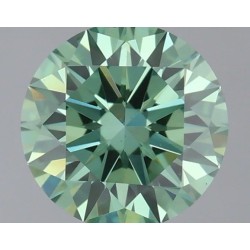 Diament laboratoryjny o barwie fantazyjnej szlif okrągły, 0.5ct, VVS2, Fancy Vivid Green, IGI LG727589780