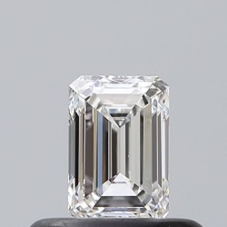 Diament szlif szmaragdowy, 0.4ct, VS1, G, GIA 7548114941