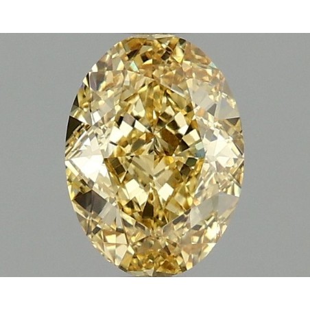 Diament laboratoryjny o barwie fantazyjnej szlif owalny, 1.09ct, VVS2, Fancy Intense Yellow, IGI LG666411146