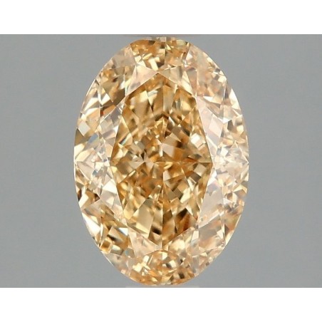 Diament laboratoryjny o barwie fantazyjnej szlif owalny, 1.57ct, VVS2, Fancy Intense Yellow, IGI LG670470220