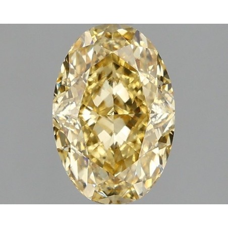 Diament laboratoryjny o barwie fantazyjnej szlif owalny, 1.58ct, VVS2, Fancy Intense Yellow, IGI LG665430717
