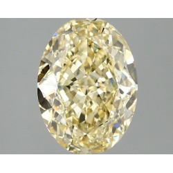 Diament laboratoryjny o barwie fantazyjnej szlif owalny, 2.1ct, VVS2, Fancy Intense Yellow, IGI LG685540104