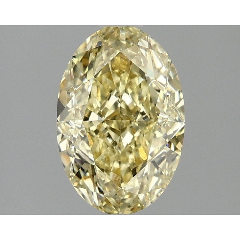 Diament laboratoryjny o barwie fantazyjnej szlif owalny, 2.1ct, VVS2, Fancy Intense Yellow, IGI LG702501527