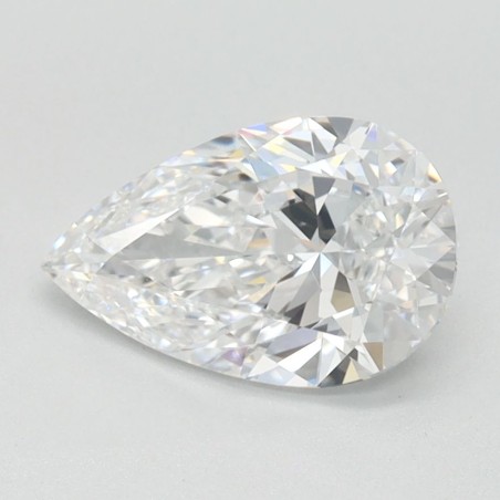 Diament laboratoryjny szlif gruszkowy, 1ct, IF, D, IGI LG744513825