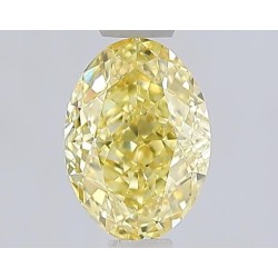 Diament laboratoryjny o barwie fantazyjnej szlif owalny, 1.08ct, VVS2, Fancy Vivid Yellow, IGI LG747514963