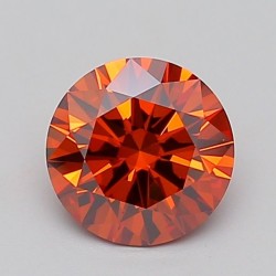 Diament laboratoryjny o barwie fantazyjnej szlif okrągły, 2.17ct, VVS2, Fancy Deep Orange, IGI LG756584425