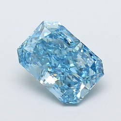 Diament laboratoryjny o barwie fantazyjnej radiant, 2.18ct, VVS2, Fancy Vivid Blue, IGI LG720546943